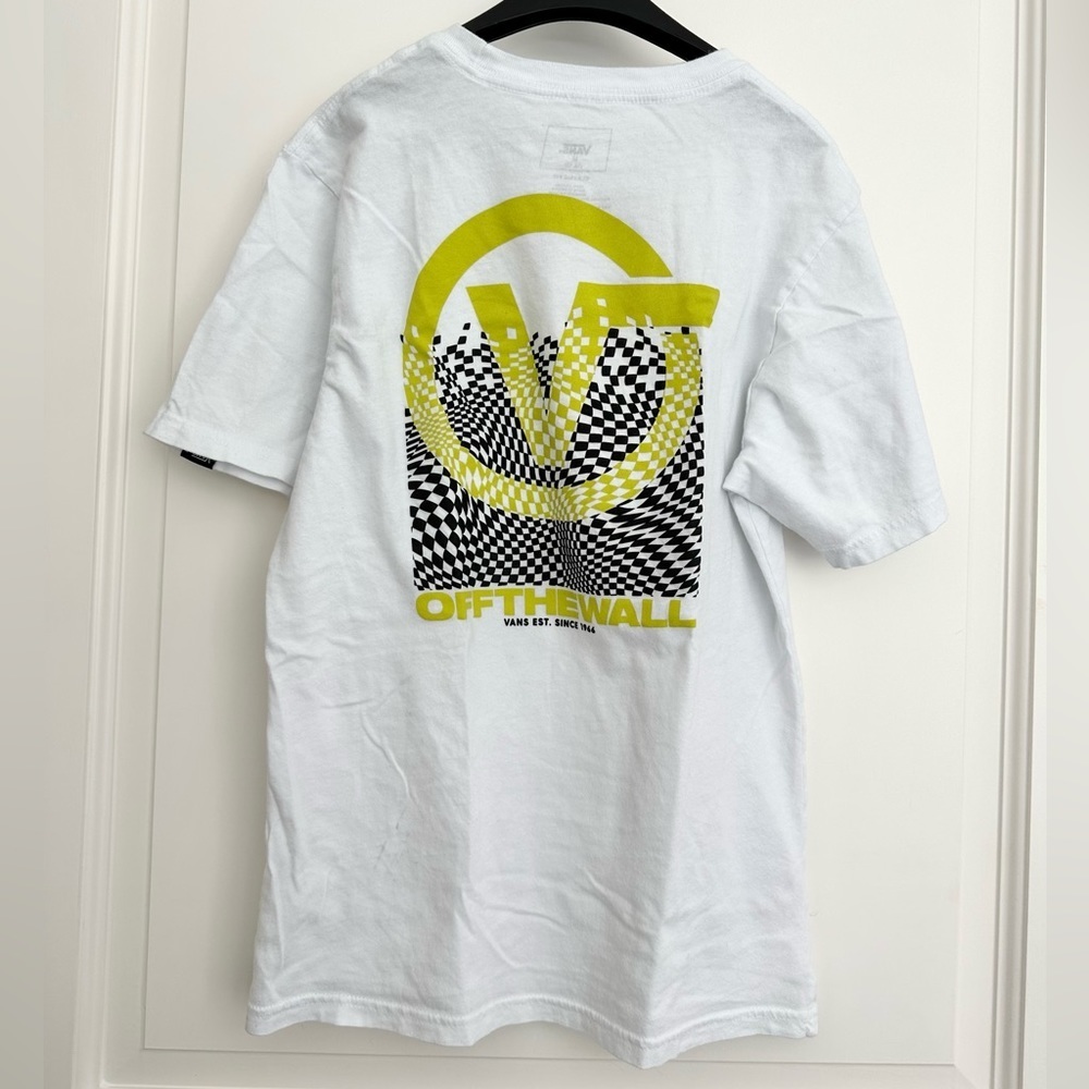Vans Pixelated Short Sleeve White T-Shirt - youth M( 10-12 )